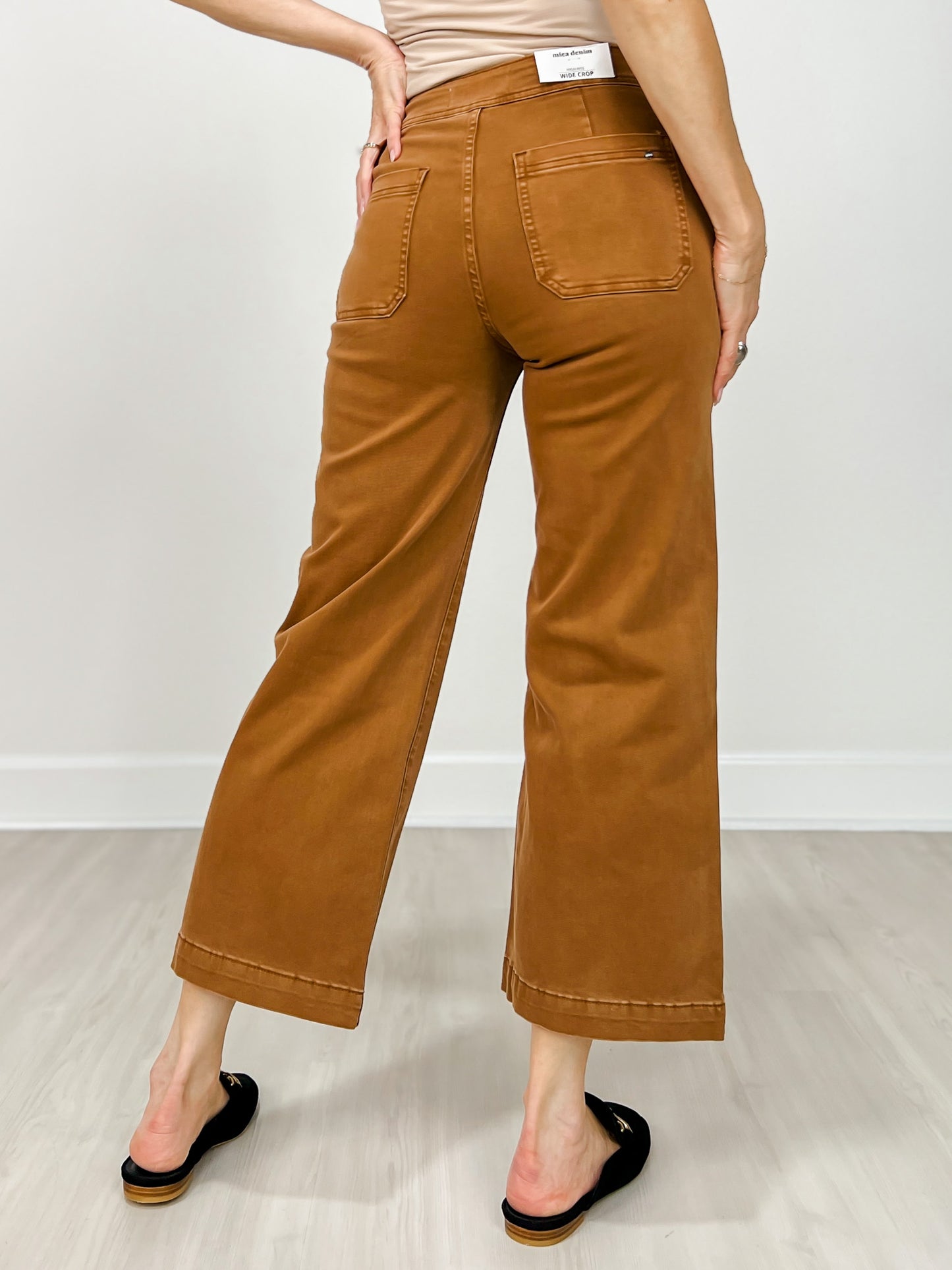 MICA Super High Rise Wide Crop Leg Jeans