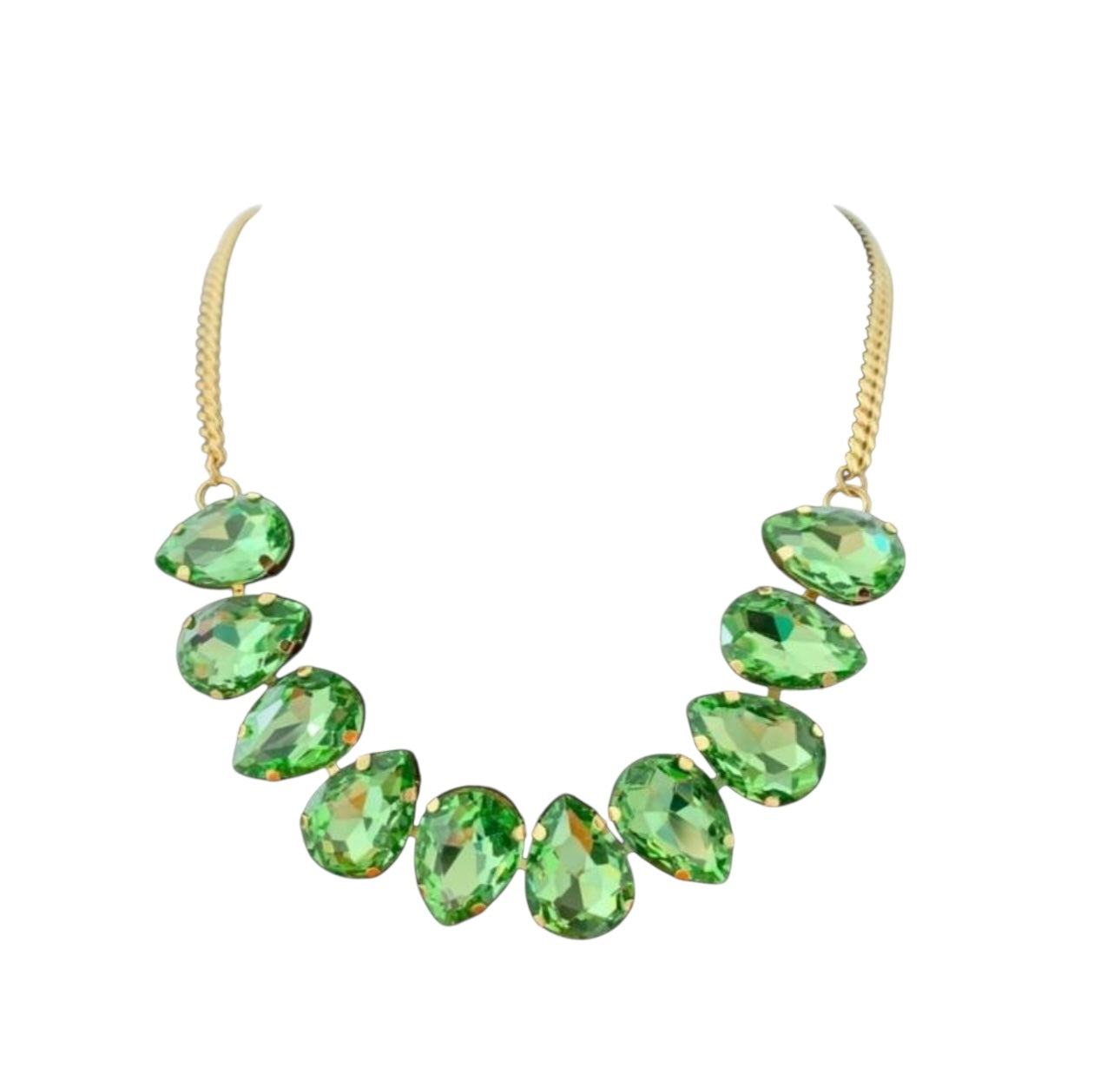 Juliet Glass bead Necklace - Emerald