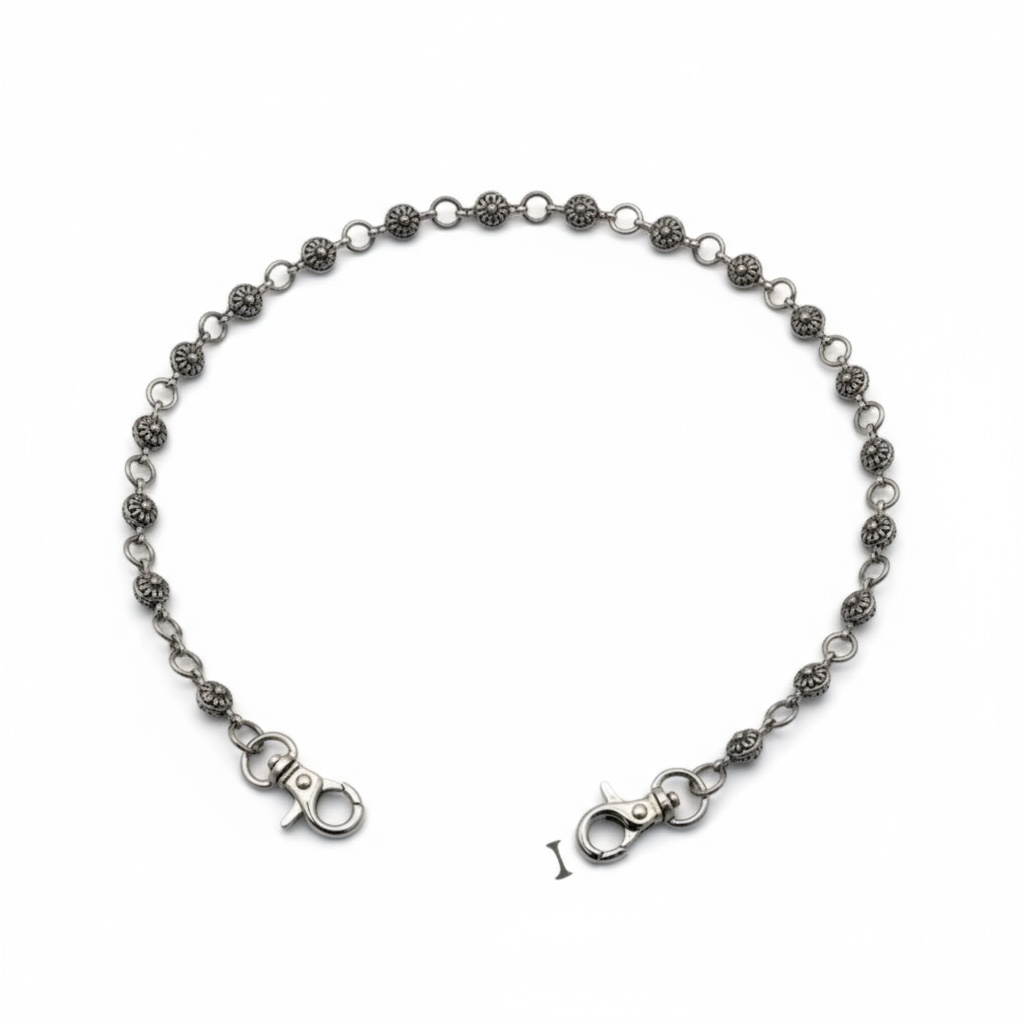 XL Long Decorative Bag Chain 4 Charm Link with Clasp