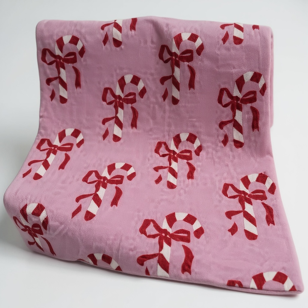 Ultra-Soft Large Candy Cane Blanket