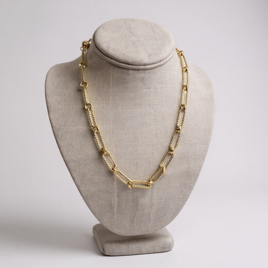 Twisted Link Magnetic Necklace