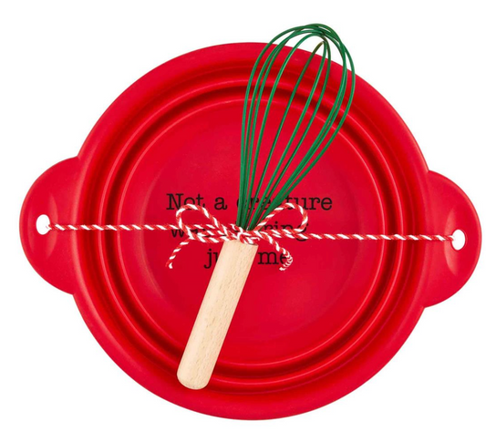 Mud Pie Collapsible Mixing Bowl & Whisk Set