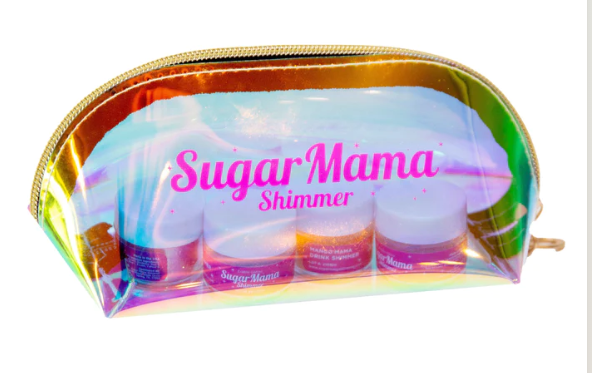 Sugar Mama Shimmer Zipper Pouch