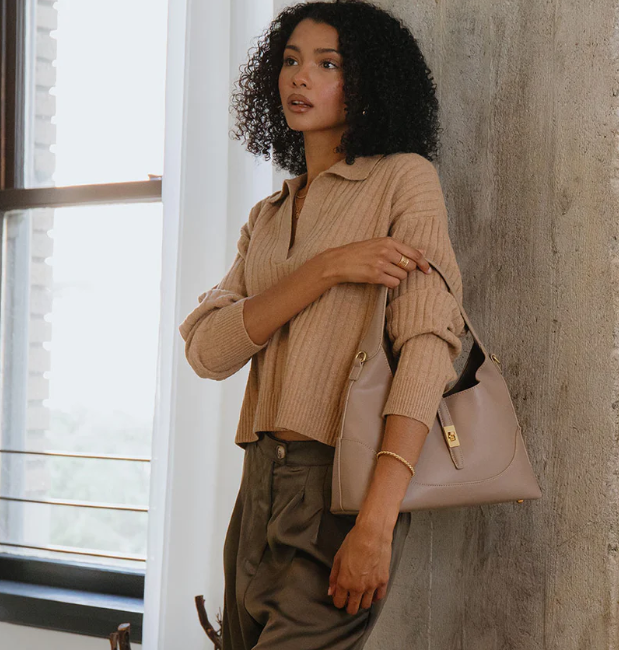 Caroline Recycled Vegan Shoulder Bag