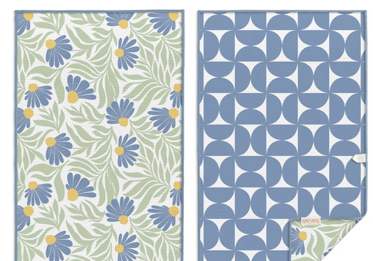 Werkshoppe Blue Coneflower Kitchen Collection