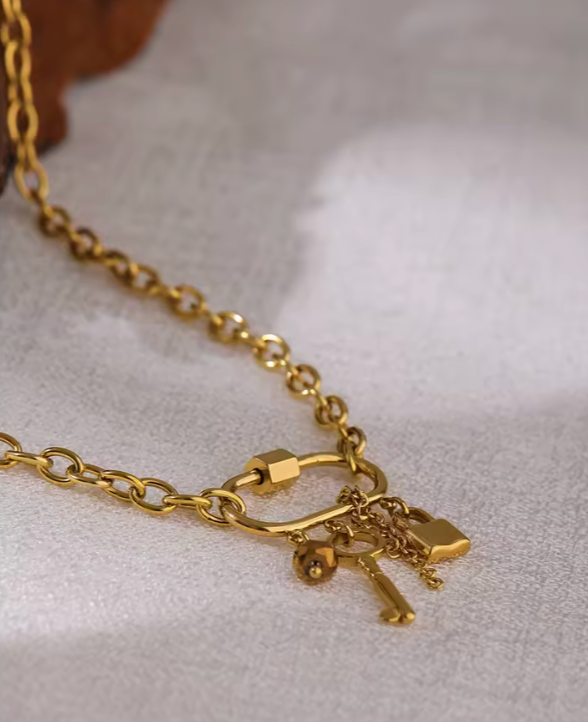 Lock and Key Necklace