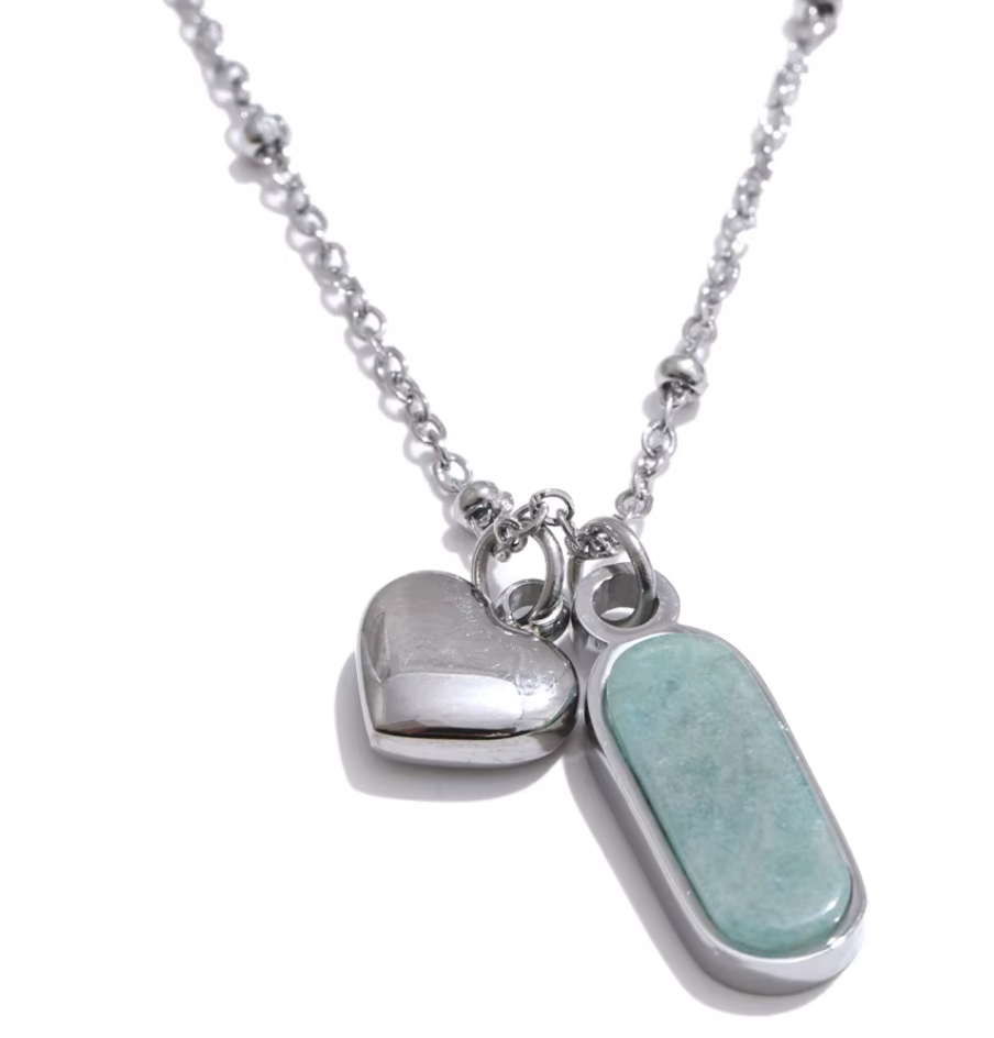 Natural Stone Pendant Necklace