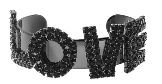 TOVA LA LA LOVE Cuff in Gunmetal / Jet