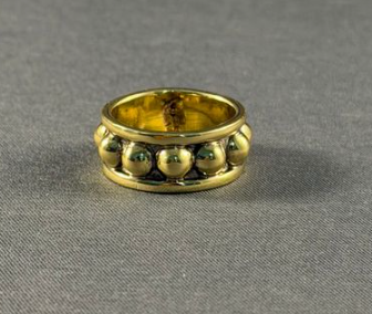 Brass flat ball stacker ring