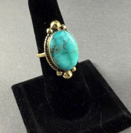 Brass Oval ball adjustable ring