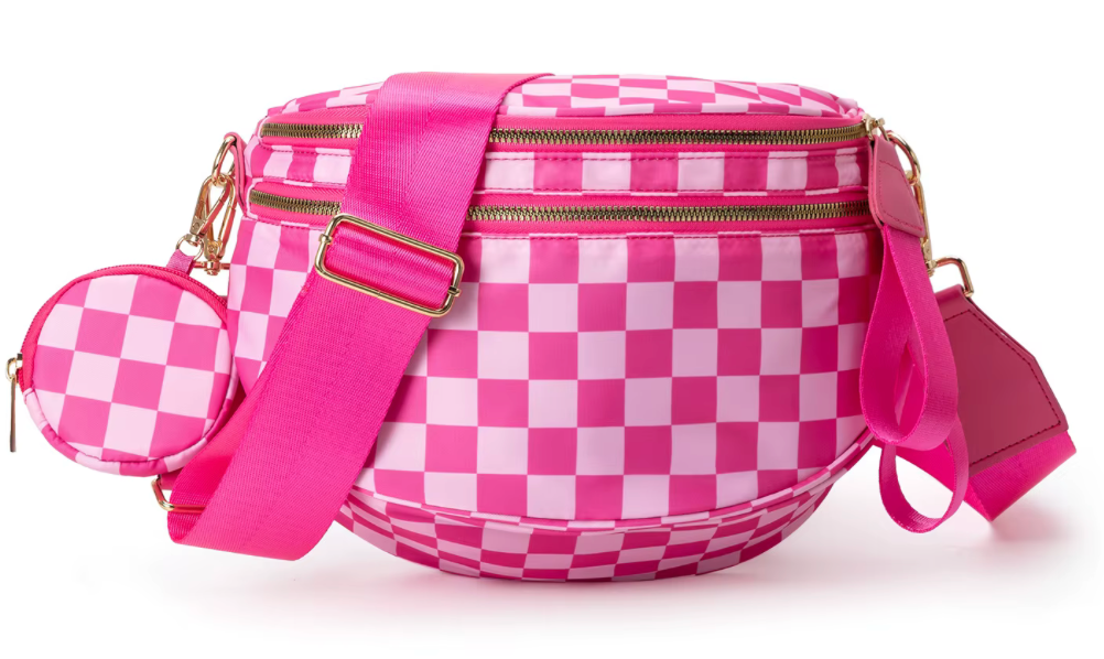 Nylon Bum Bag / Fanny Hot Pink Finish Line