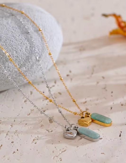 Natural Stone Pendant Necklace