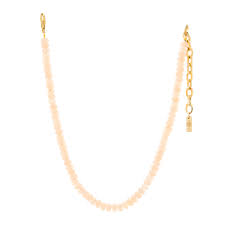 Tova Pollyanna Necklace In Cream With El Paso Cushion Cut