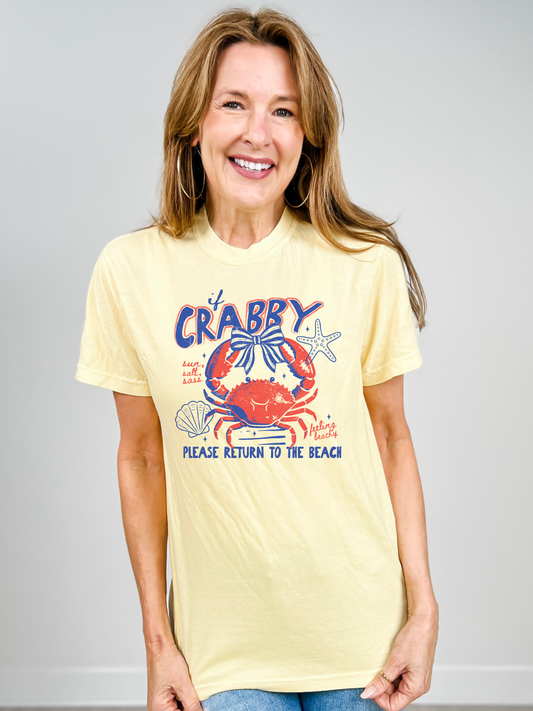 If Crabby Return To The Beach Graphic Tee