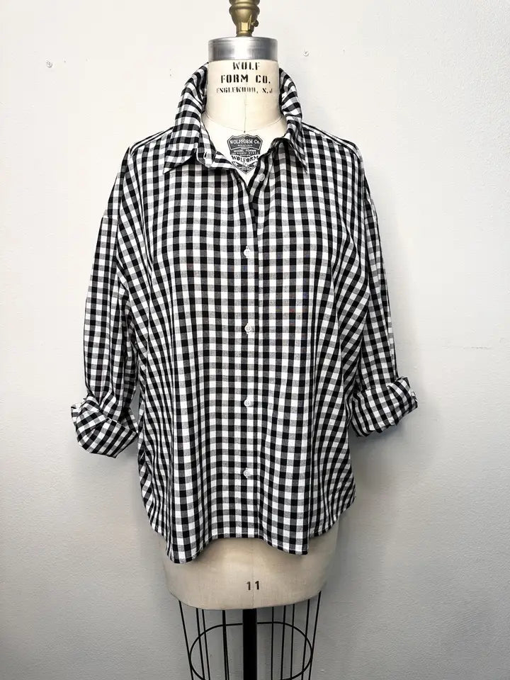 Charlotte Gingham Button Down Shirt