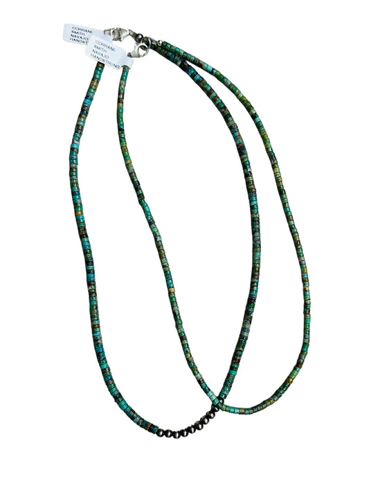 Corrane Smith Turquoise and Pearl Necklace