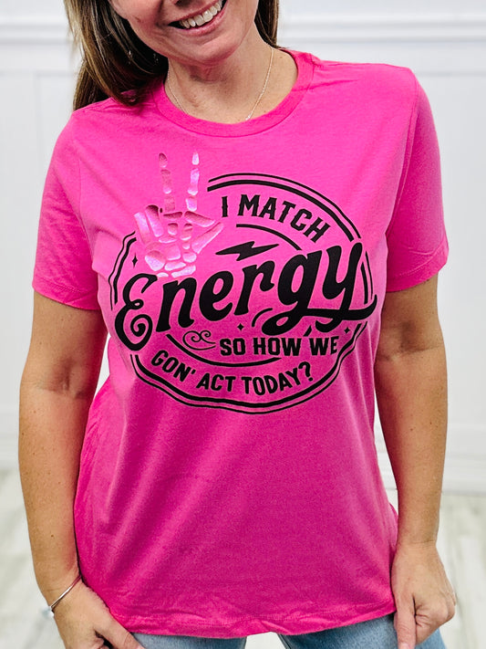 I Match Energy Foil Graphic T-Shirt