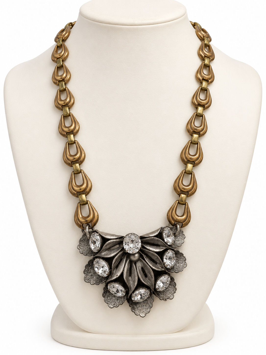 Vintage 1930s Fur Clip Chain Necklace