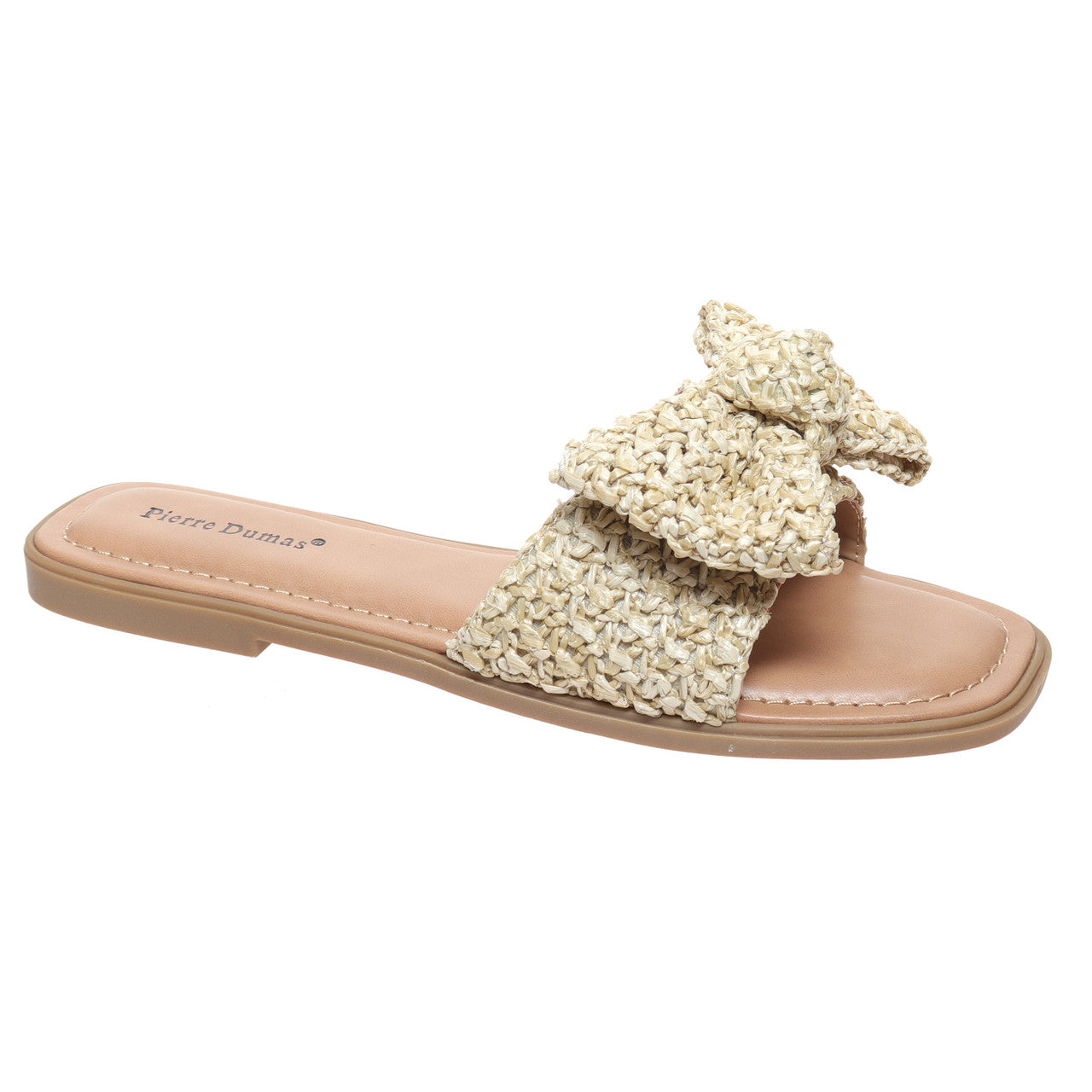 Pierre Dumas Embress-49 Slides with Bow in Natural