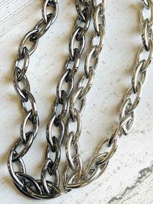"Icon Collection" Large Oval Link Necklace - Emma Lou's Boutique - Emma Lou's Boutique