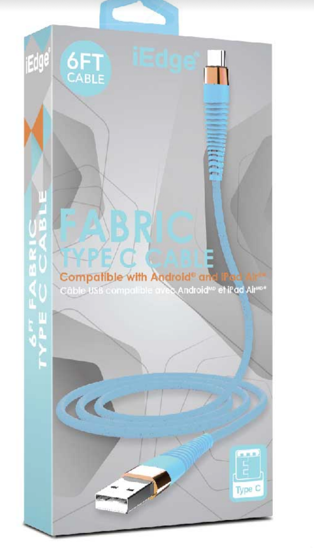 6FT FABRIC REINFORCED TYPE C CABLE