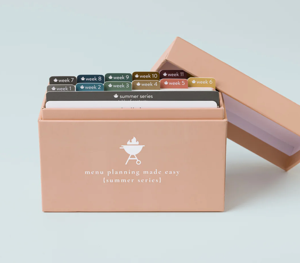 Menu Planning Boxes
