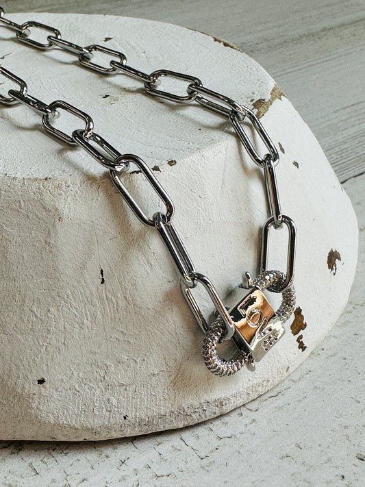 LOVE Clipped to my heart Necklace