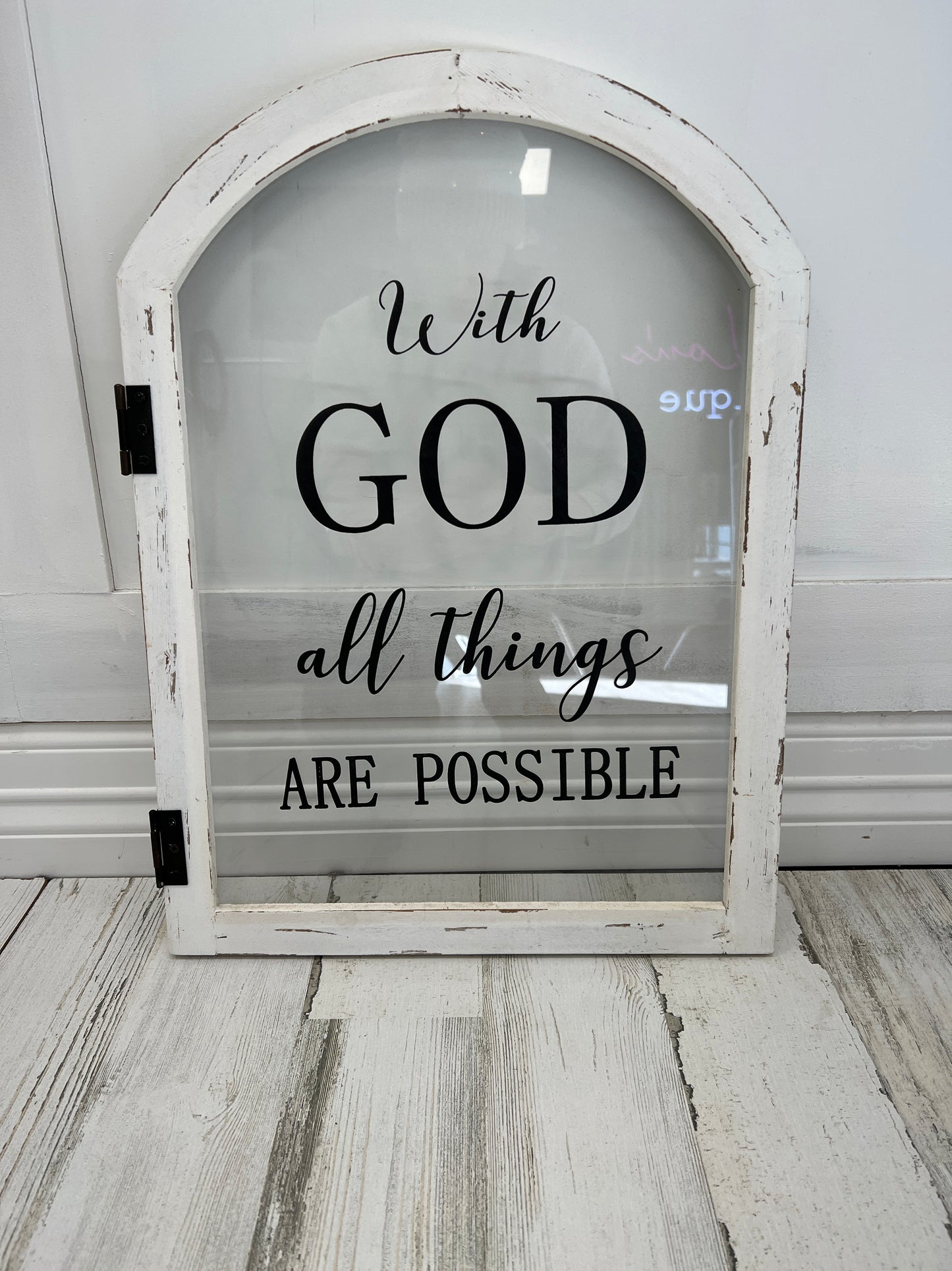 ALL THINGS JOY/LOVE DOOR PLAQUE