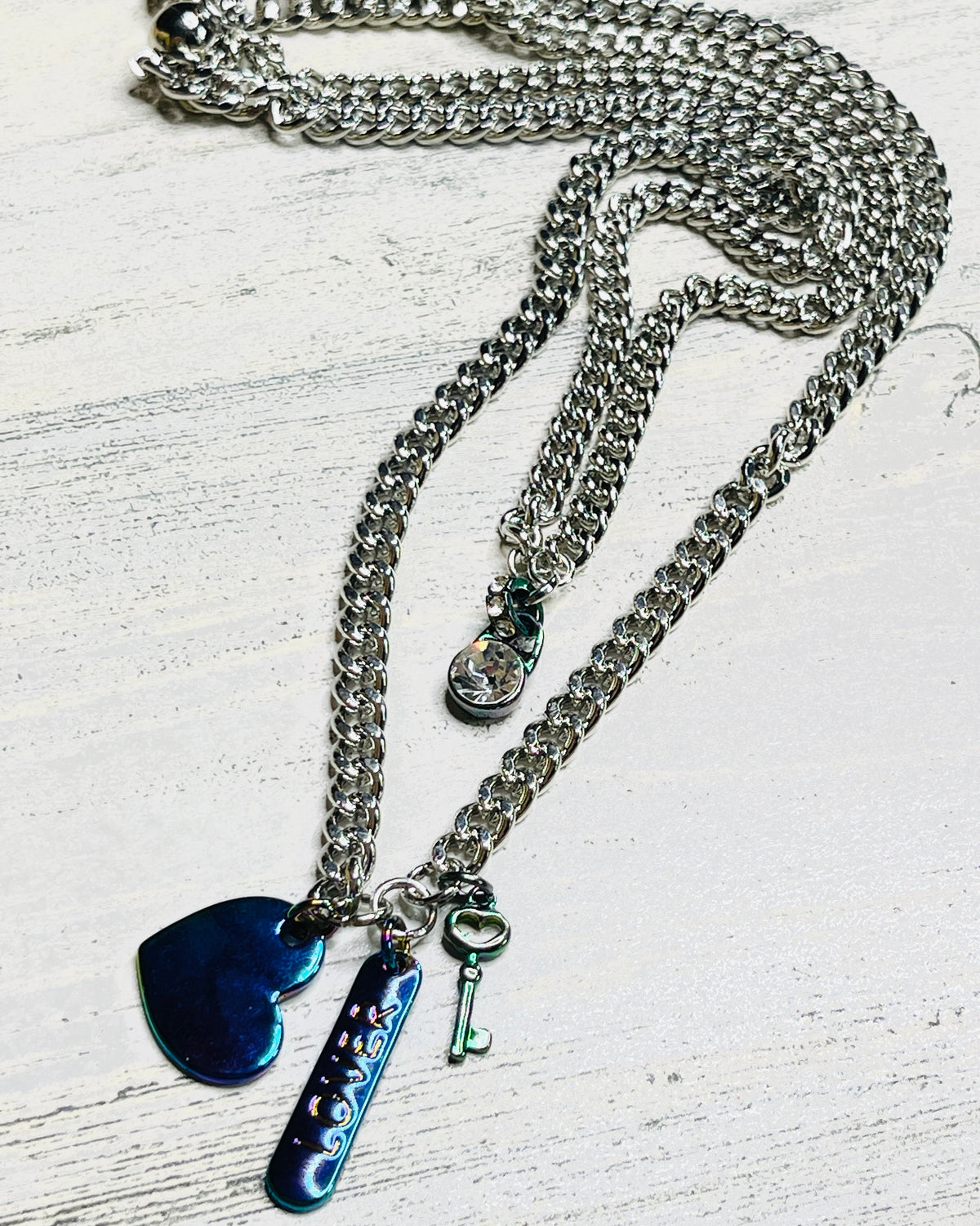 Silver Double Layer Aurora Necklace