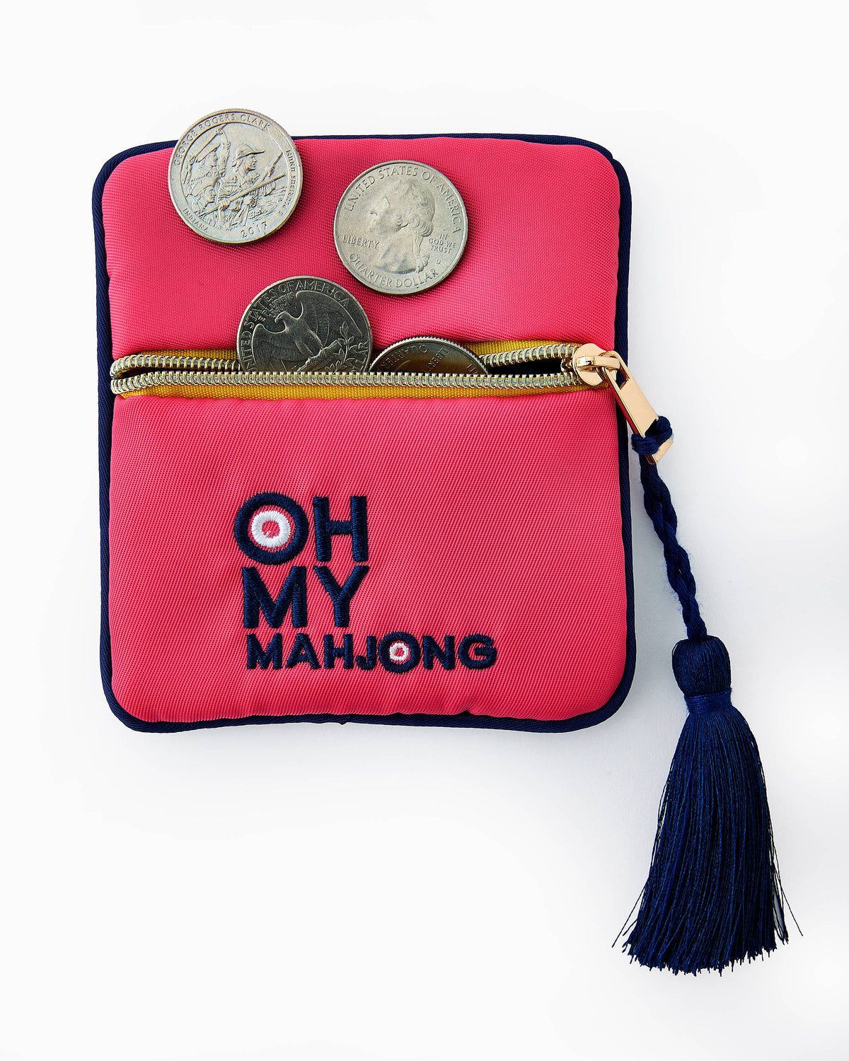Oh My Mahjong - Pink Coin & Dice Bag