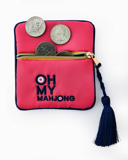 Oh My Mahjong - Pink Coin & Dice Bag