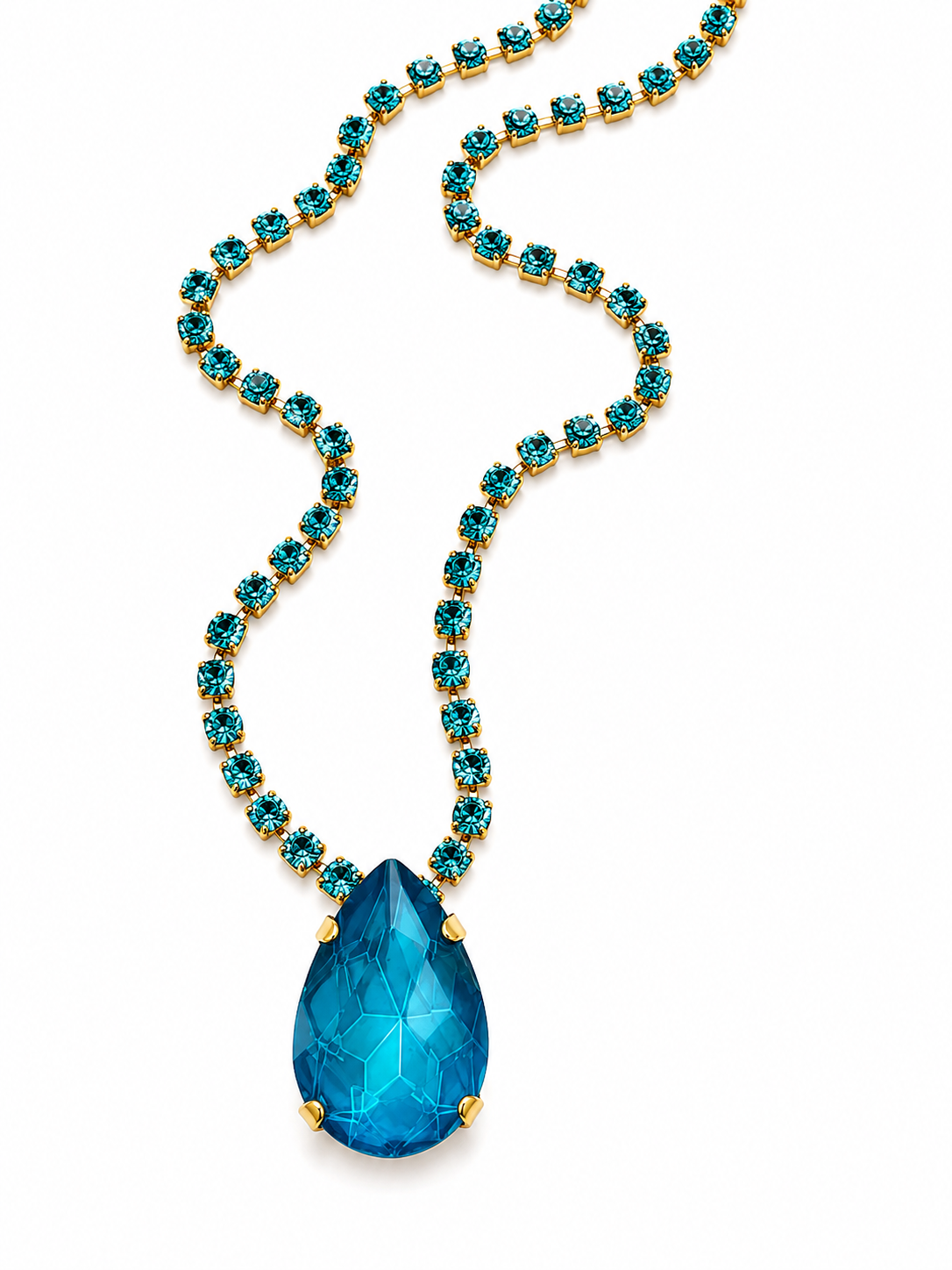 Tova Milli Necklace In Electric Blue