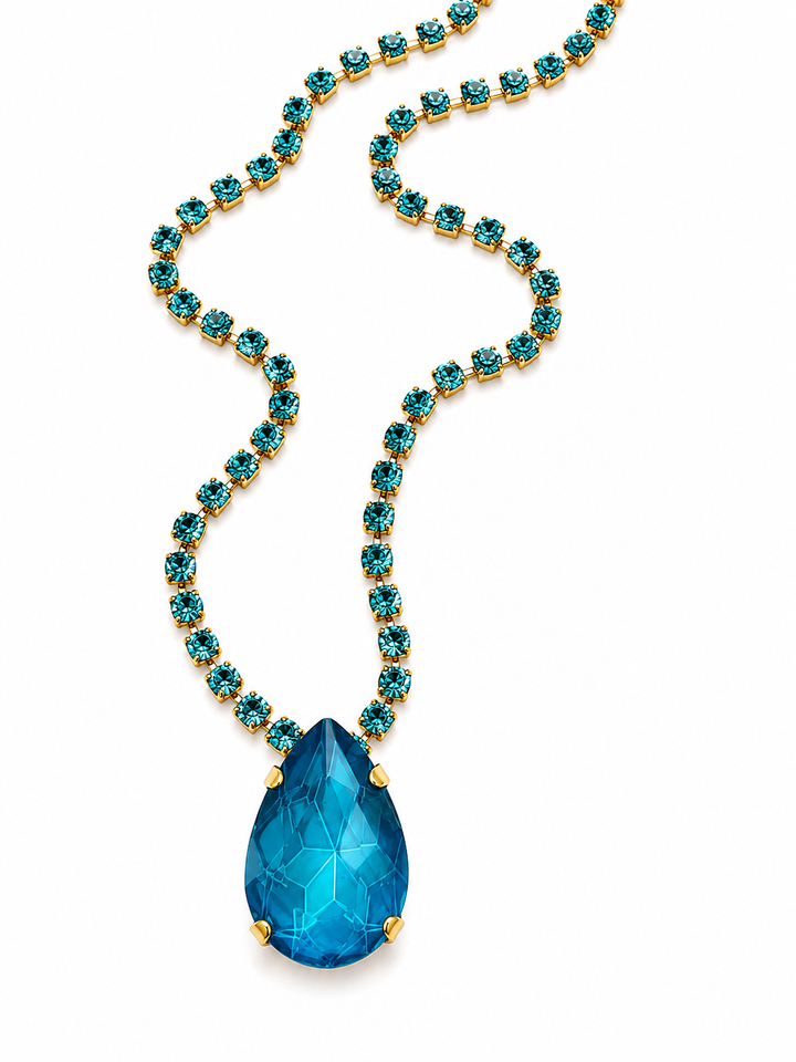Tova Milli Necklace In Electric Blue