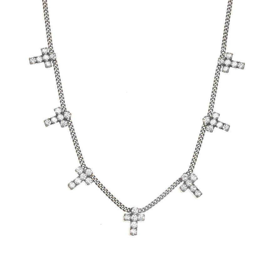 TOVA Multi Cross Necklace