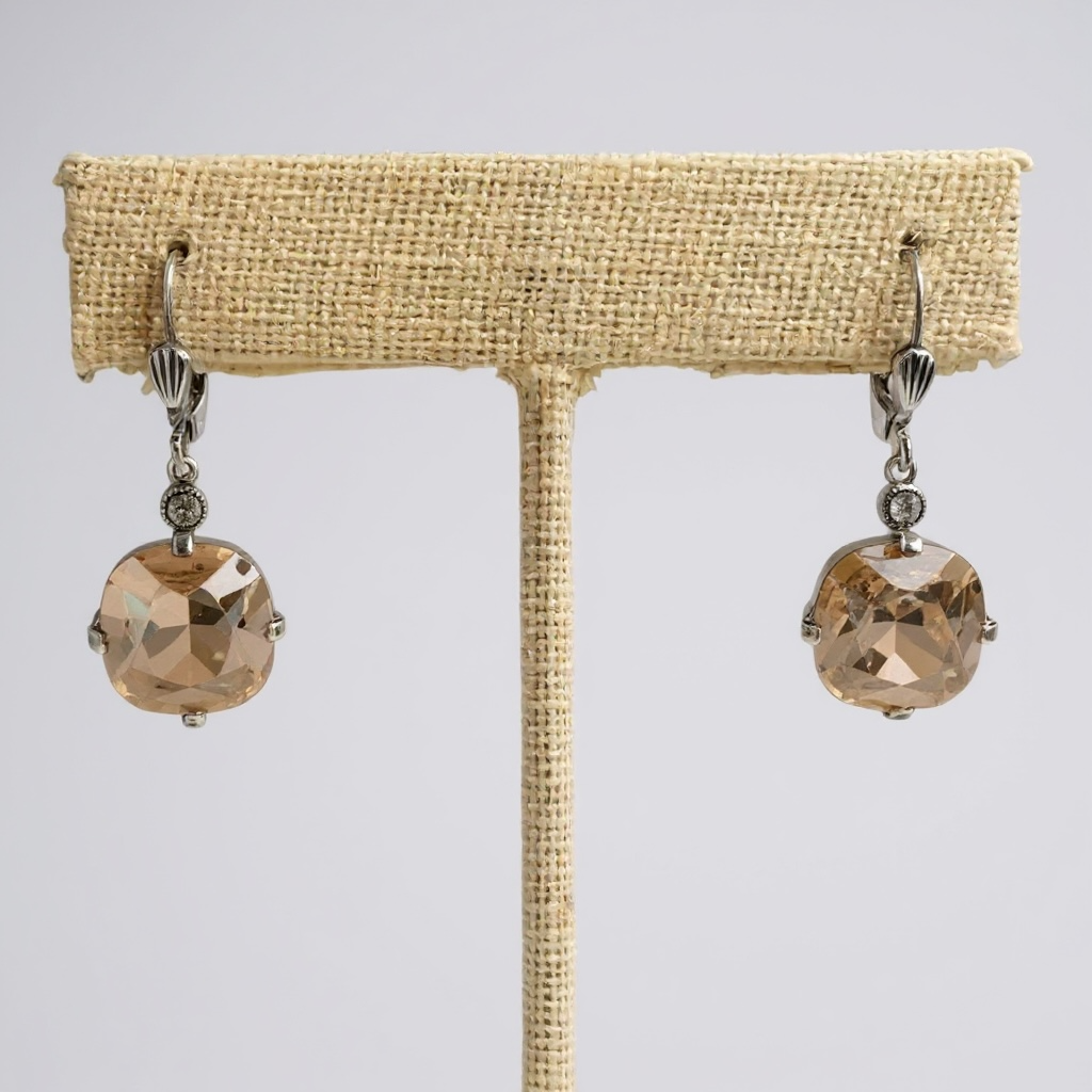 Luxe Round Crystal Earrings - 3 Colors