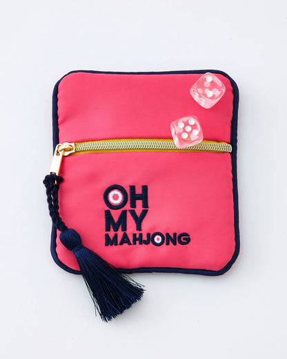 Oh My Mahjong - Pink Coin & Dice Bag