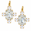 Jewel Statement Drop Earrings in Icy Crystal
