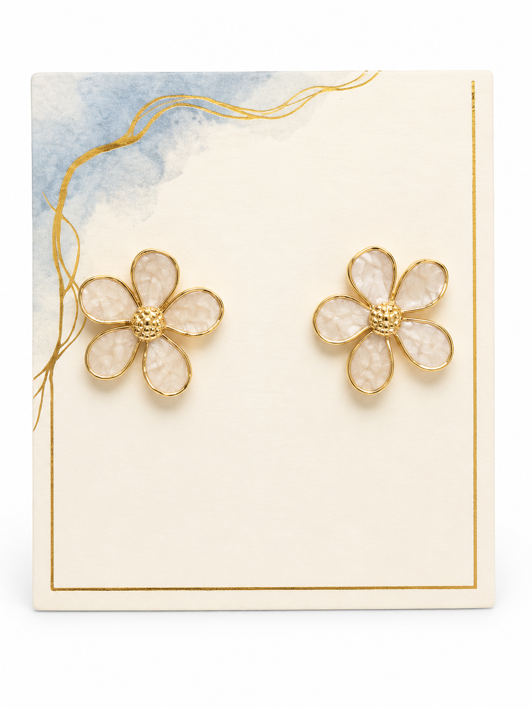 Pearl Flower Earrings