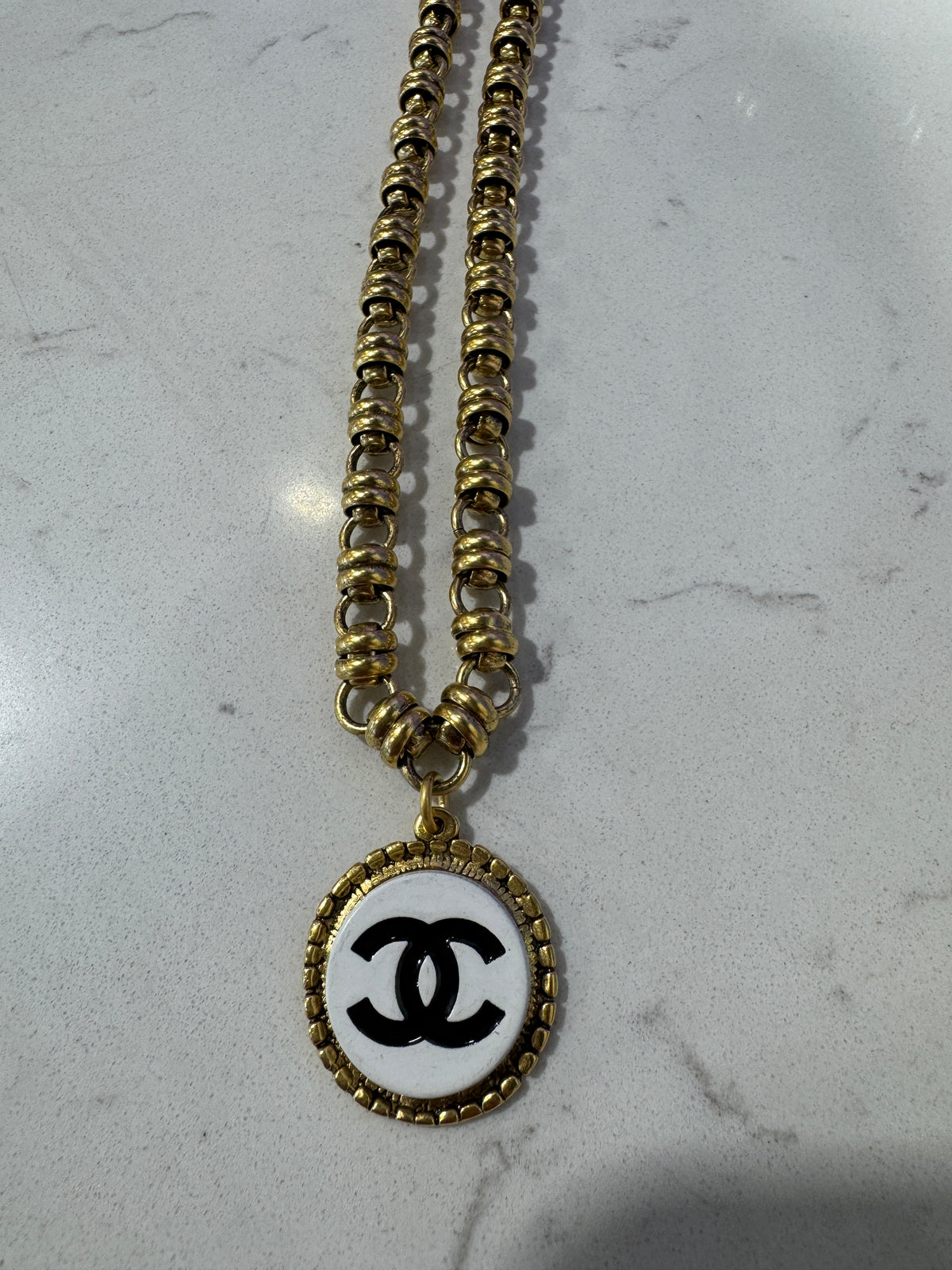 Chanel Button Necklace