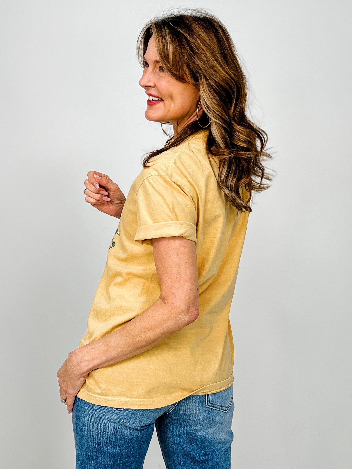 Rhinestone Crawfish Graphic Tee