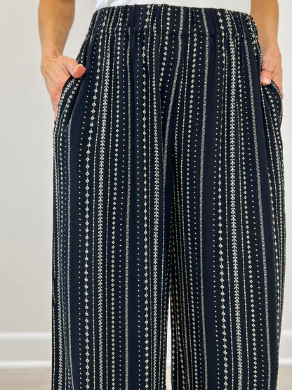 Flowy Wide Leg Printed Pants