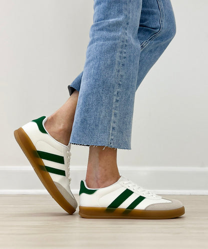 Colorful Striped Everyday Suede Sneaker