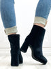 Corkys Slug Bug Booties In Black Velvet