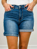 Judy Blue JUST RIGHT Mid-Rise Slim Denim Shorts