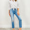 Pinstripe Cotton Long Sleeve Button Up Shirt
