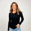 Soft Jersey U-Neck Long Sleeve Top