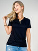 The Lucy Short Sleeve V-Neck Tee – Ultra Soft Viscose Blend