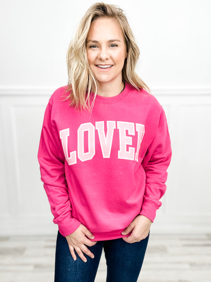 Lover Pink Sweatshirt Top