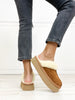 Corkys Cuddle Up Slipper Shoes in Tobacco Faux Suede