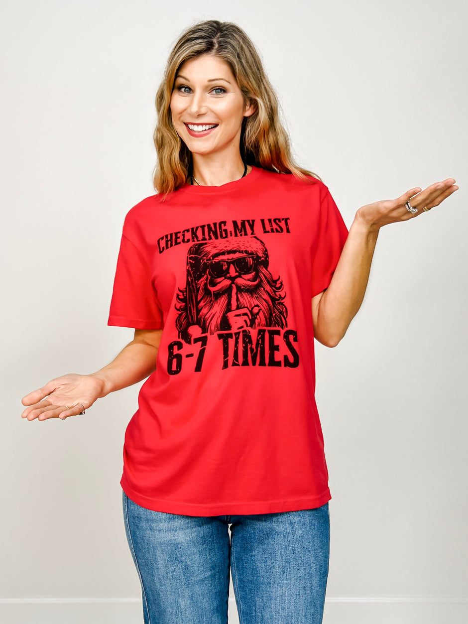 Checking My List 6-7 Graphic Tee